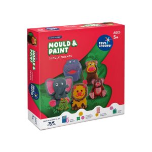 FeviCreate Mould & Paint Jungle Friends set – creative kit for kids in India