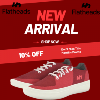 Flatheads Athleisure Shoes Promo Flat 10% OFF on Athleisure Footwear