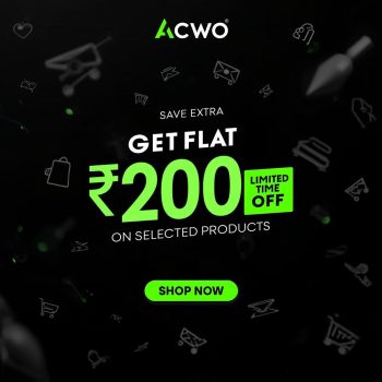 AcWO – Save Extra ₹200 OFF on Selected Products