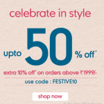 mothercare-Celebrate & Save: Up to 50% Off + Extra 10% Off on Orders Over ₹1999