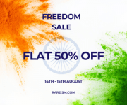 Rareism Freedom Sale flat 50% off