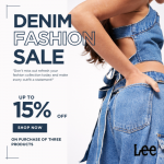 Lee-Save 15% OFF On Purchase Of 3 Products
