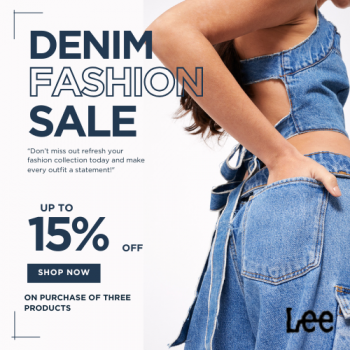 Lee-Save 15% OFF On Purchase Of 3 Products