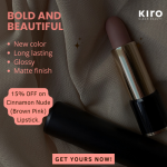 Kiro Beauty- 15% OFF on Cinnamon Nude (Brown Pink) Lipstick
