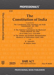 Constitution of India Bare Act by Professional's as amended by Constitution