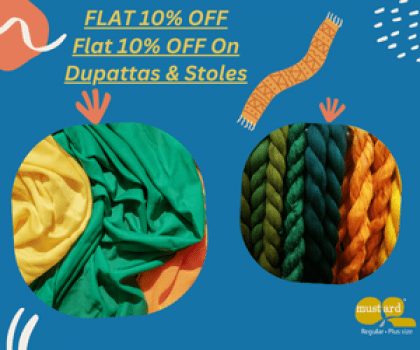 FLAT 10% OFF Flat 10% OFF On Dupattas & Stoles