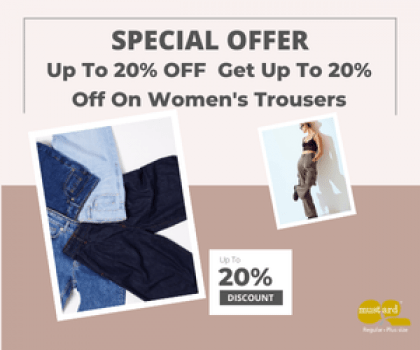 Mustard Fashion Up To 20% OFF Get Up To 20% Off On Women's Trousers