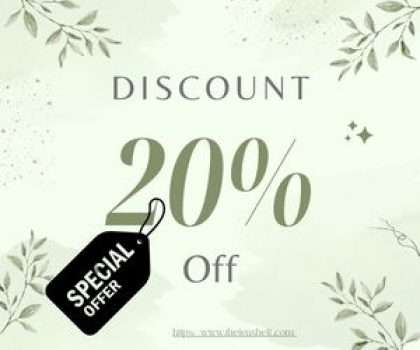 20% discount on the tea shelf microadia