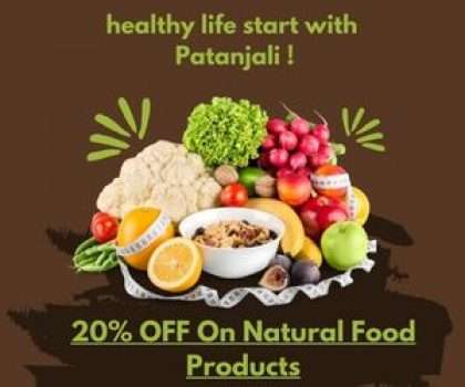 Patanjali :Get Up To 20% OFF On Natural Food Products