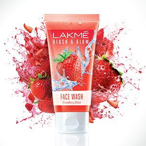Lakmé Blush & Glow Strawberry Combo Face Wash With Fruit Extract