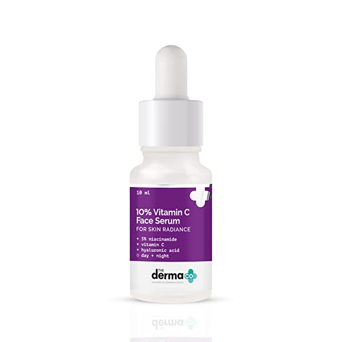 The Derma Co 10% Vitamin C Face Serum with Vitamin C, 