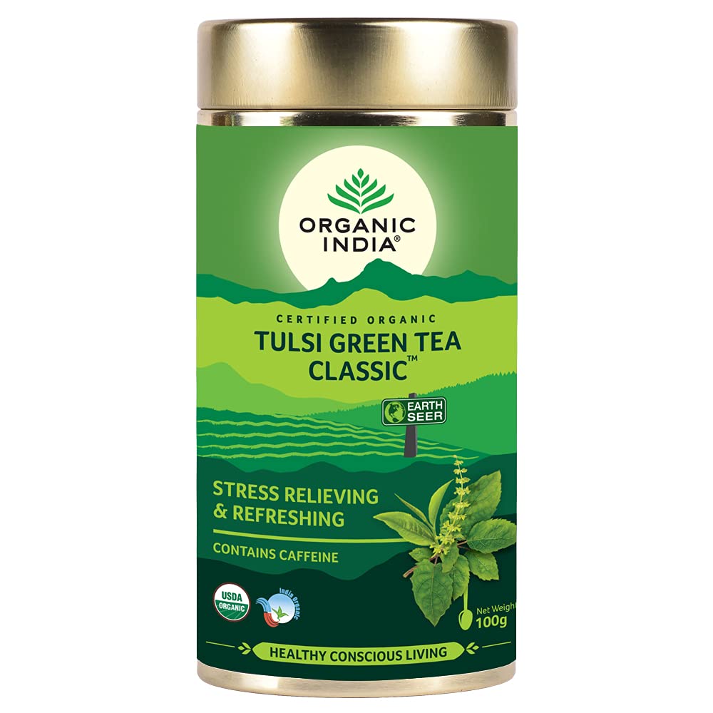 Organic Indian classic tulsi green tea | 100 gm
