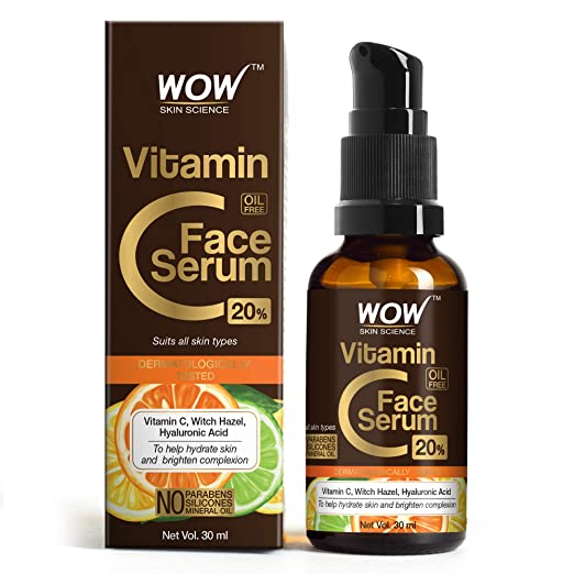 WOW Skin Science Vitamin C Serum for Skin whitenening - Brightening and Hyperpigmentation. Genuine 20% - 30ml