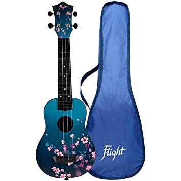 Flight Designer Series TUS32 Sakura 4 Strings Travel Ukulele, Sakura, with Gig Bag best ukulele brad in india