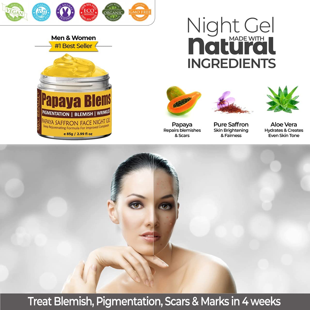Sky Beauty Organic Papaya Blems Cream - Gel - Promo Codes, Offers, Deals,  Discounts