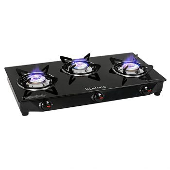 Lifelong LLGS18 Glass Top 3 Burner Gas Stove Best Offer & Discount