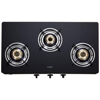 Elica Vetro Glass Top 3 Burner Gas Stove Best Offer & Discount
