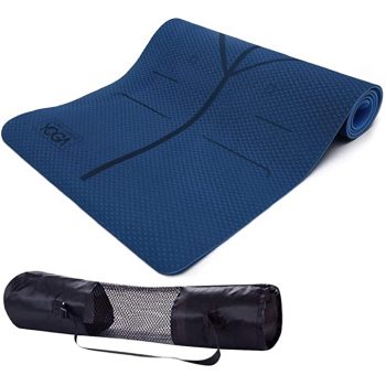 Clear Choice Yoga Mat for Women and Men with Carry Bag and Strap, TPE Yoga Mat 6mm Extra Thick, Ideal Exercise Mat for Yoga, Pilates and Workout.