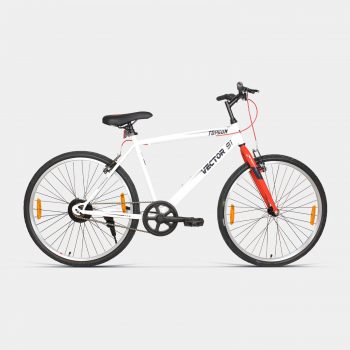 Vector 91 TopGun 26T Single Speed Hybrid Bike (Ideal for: 12+ Years, Brake: V Brake)