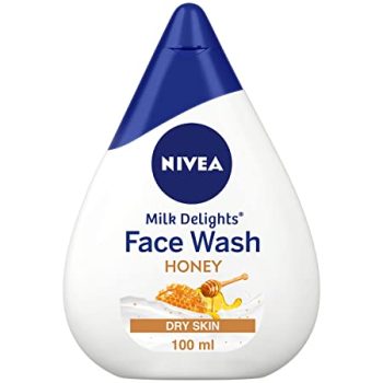 NIVEA Women Face Wash for Dry Skin, Milk Delights Honey, 100 ml