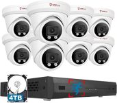 Anpviz 4K Security Camera System, 8pcs Wired