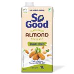 So Good Plant Based Almond Beverage Unsweetened 1 L
