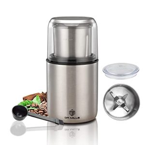 DR MILLS DM-7452 Electric Dried Spice and Coffee Grinder, Grinder and Chopper,Detachable Cup, OK for Clean it with Water, Blade & Cup Made with SUS304 stainlees Steel