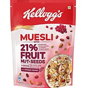 Kelloggs muesli with 21% Fruit, Nut and Seeds
