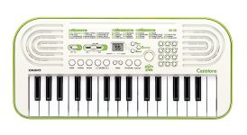 Casiotone Mini Keyboard SA-50 with Piano tones, White