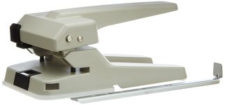 Kangaro Desk Essentials DP-800 2 Hole Aluminium Die Casted Heavy Duty Paper Punch | Removable Chip Tray | Metal Guide Bar | 63 Sheets Capacity