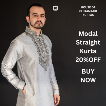Kashish Chikankari Modal Straight Kurta 20%OFF