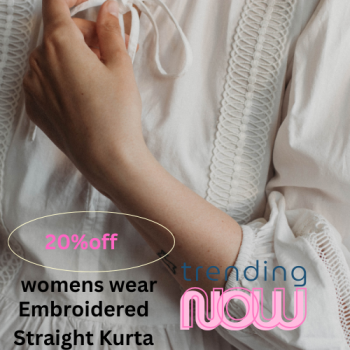 Embroidered Straight Kurta · 1,560. ₹1,950 20% off ; Women Embroidered Straight … Sponsored