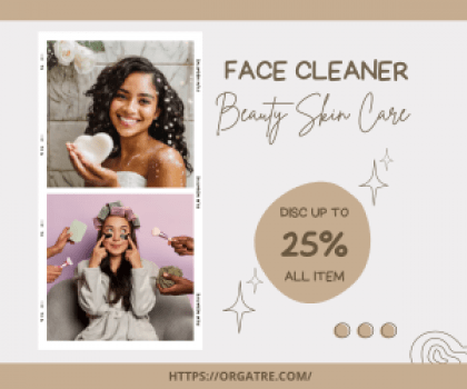 Orgatre-Face Care Products Flat 25% -15% OFF + Additional 10% OFF