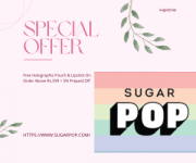 sugarpop-Free Holographic Pouch & Lipstick On Order Above Rs.599 + 5% Prepaid Off