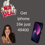 croma hot deal- Get iphone 16e at just 49400