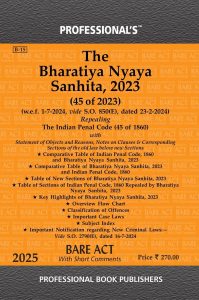 Professional'S Bharatiya Nyaya Sanhita, 2023 (Bns) 