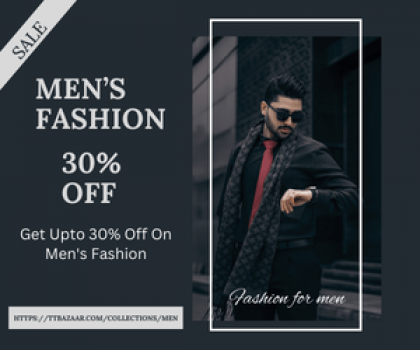 Get Upto 30% Off On Men's Fashion