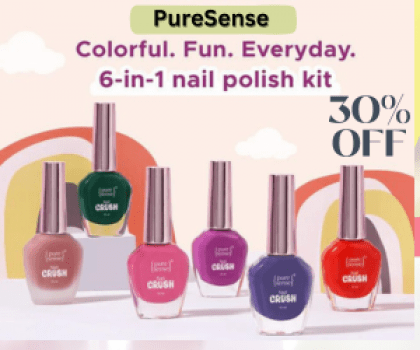 Nail Paint –Flat 30% Off on pack of 6