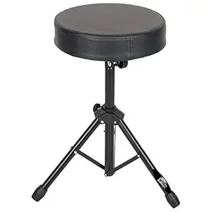 Intern Tripod Style Drum Throne - Drum Stool Padded Seat Height Adjustable Round Top Drum Chair