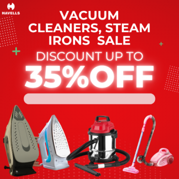 Havells Sale: Up to 35% Off Vacuum Cleaners & Irons