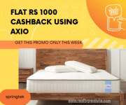 Springtek Flat Rs 1000 Cashback Using Axio