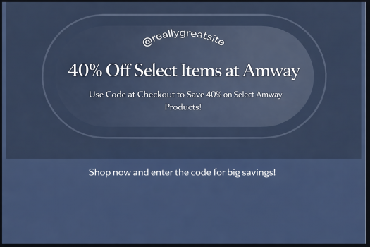 Amway-40% Off Select Items at Amway w/Code