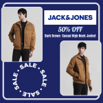 Jack & Jones Dark Brown Jacket - 50% Off + Extra 10% on 2!