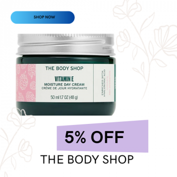 THE BODY SHOP-flat 26% Off Available Offers 5% off on1st order