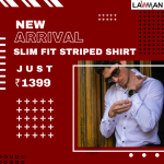 Lawman PG3 : Slim Fit Striped Shirt Just – ₹1399 Deal