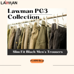 Lawman PG3 : Slim Fit Black Men’s Trousers – ₹1,499 Deal