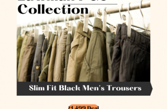 Lawman PG3 : Slim Fit Black Men’s Trousers – ₹1,499 Deal