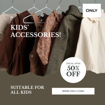 ONLY- 50% OFF Kidsโ Must-Have Accessories!