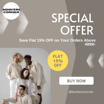Bonkers Corner- Flat 15% OFF on Orders Above 4999/-