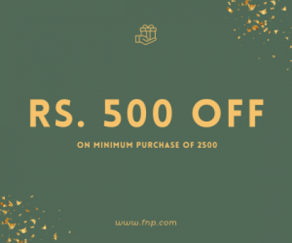 FNP Rs. 500 off on minimum purchase of rs 2500